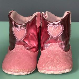 Pink sparkly cowgirl boots